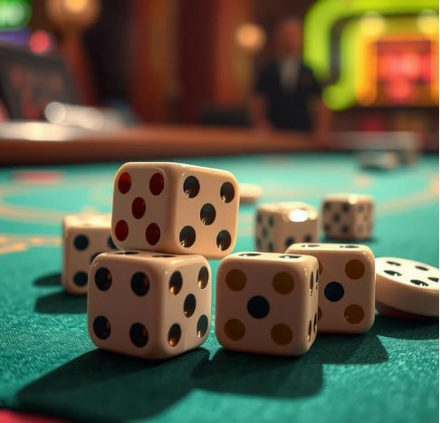 Meja roulette neon di halaman mauslot